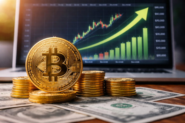 bitcoin cena rast grafikon kriptovaluta iznad 74000 dolara